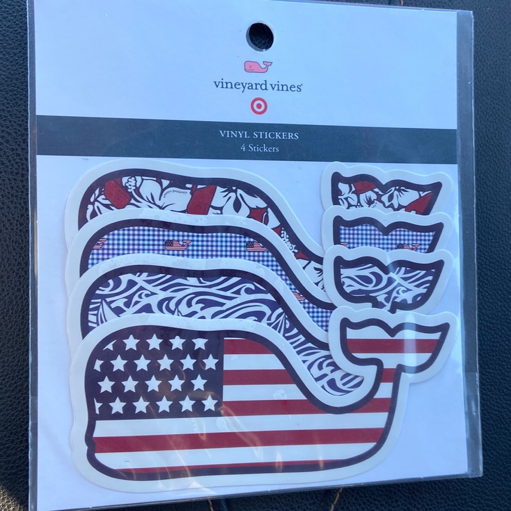 Vineyard Vines by Target 4 Large Vinyl Sticker Decals New USA Americana